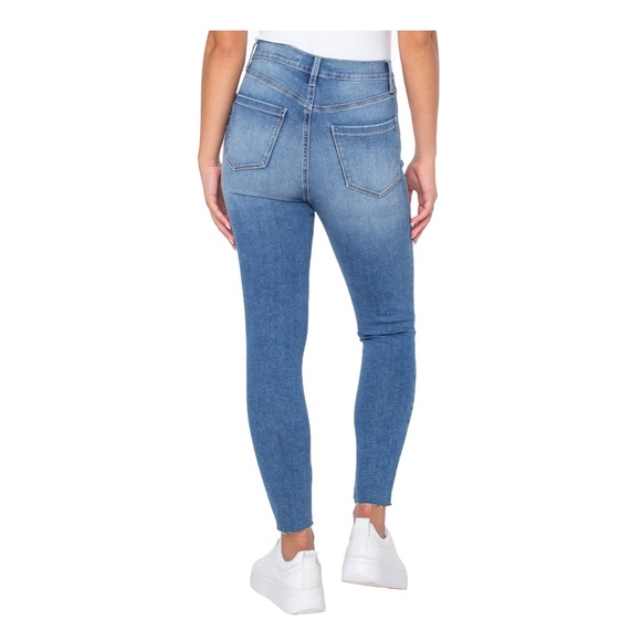 NWT Celebrity Pink Women’s Curvy Push Up Skinny Sz 3 / 26 / Raw Bottom Hem - Picture 2 of 16